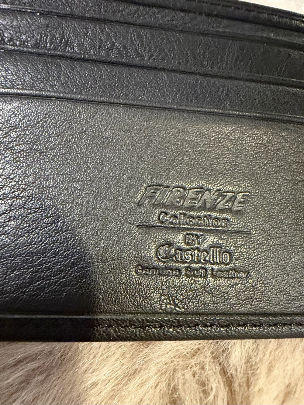 Black Leather Bi-Fold Wallet for Men